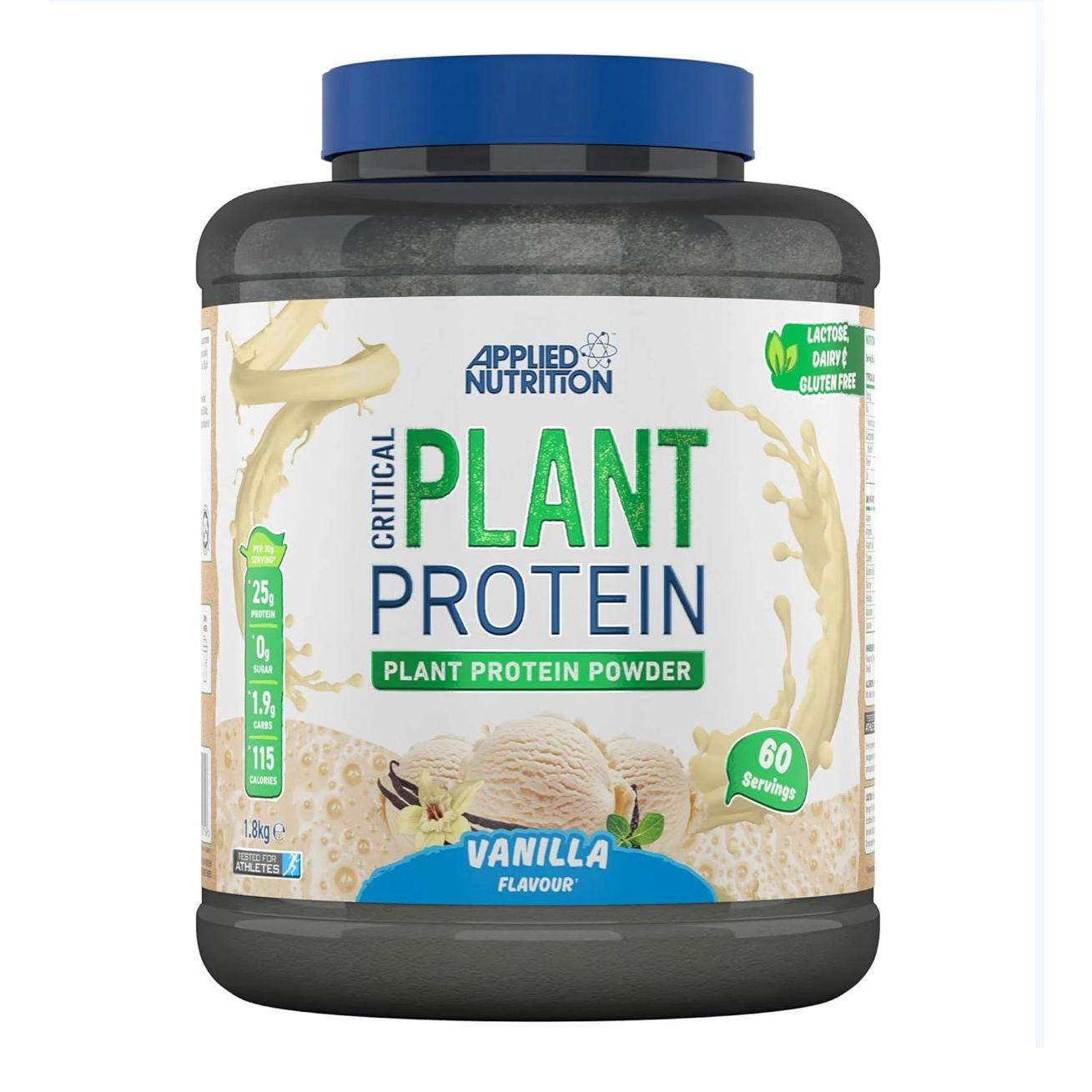 Applied Nutrition Critical Plant Protein Vanilla 1.8 Kg