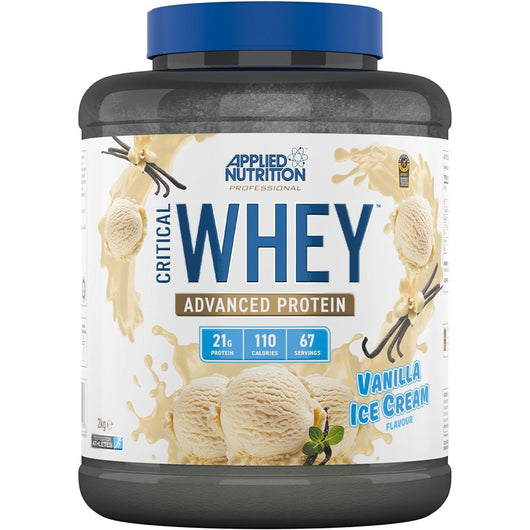 Applied Nutrition Critical Whey Advanced Protein Blend Vanilla Ice Cream 21g Protein 2g Carbs 2KG