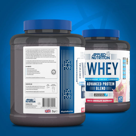 Applied Nutrition Critical Whey Advanced Protein Blend White Chocolate Raspberry 21g Protein 2g Carbs 2.27 Kg