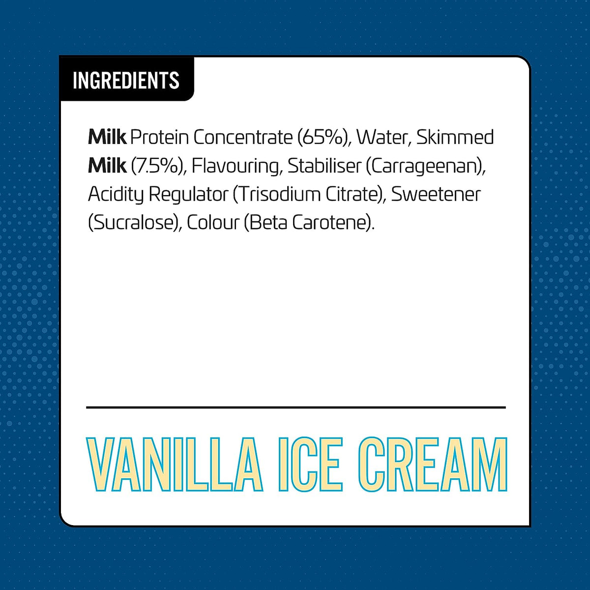 Applied Nutrition High Protein Shake Vanilla Ice Cream Low Fat No Added