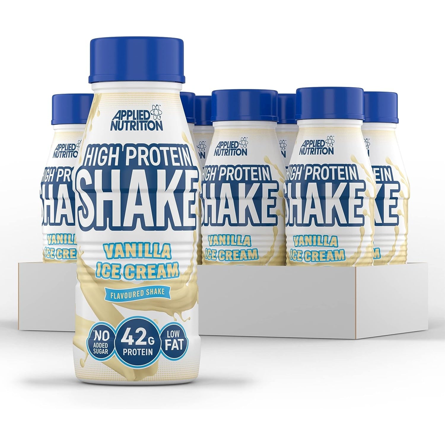 Applied Nutrition High Protein Shake Vanilla Ice Cream Low Fat No Added Sugar 500ml