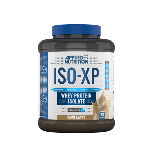 Applied Nutrition ISO-XP Whey Protein Isolate Lactose Free Zero Sugar 0 Carbs 0 Fats Cafe Latte 1.8KG