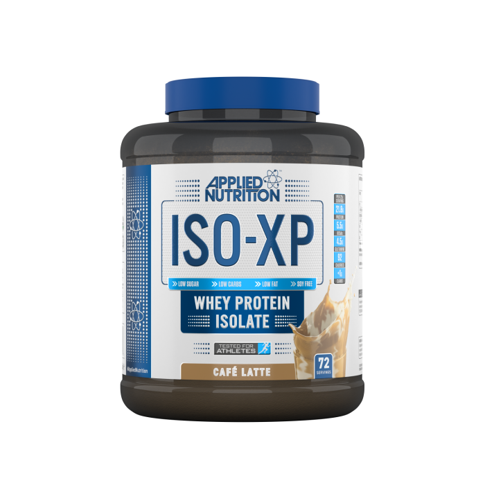 Applied Nutrition ISO-XP Whey Protein Isolate Lactose Free Zero Sugar 0 Carbs 0 Fats Cafe Latte 1.8KG