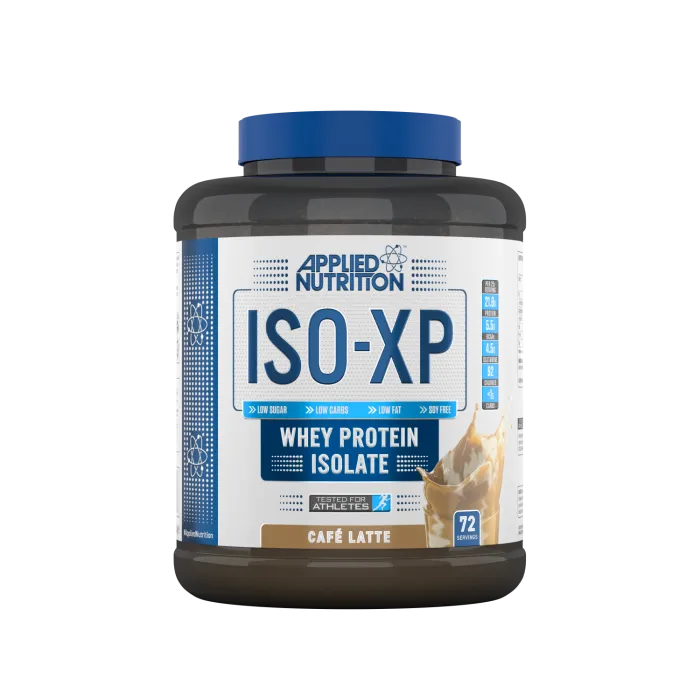 Applied Nutrition ISO-XP Whey Protein Isolate Lactose Free Zero Sugar 0 Carbs 0 Fats Cafe Latte 1.8KG