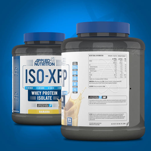 Applied Nutrition ISO-XP Whey Protein Isolate Zero Sugar 0 Carbs 0 Fats Banana 1.8 KG