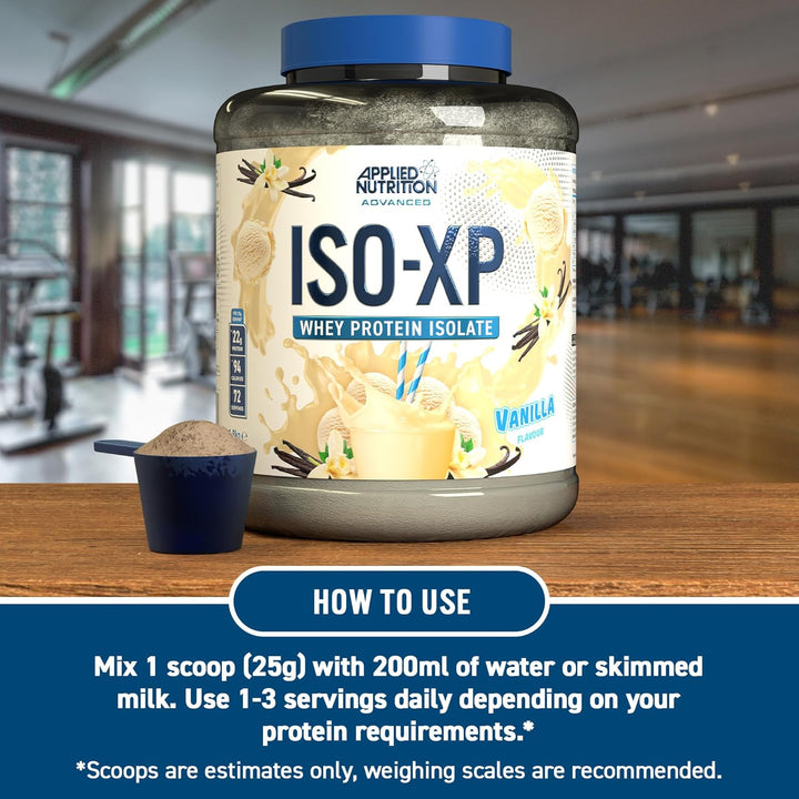 Applied Nutrition ISO-XP Whey Protein Isolate Zero Sugar 0 Carbs 0 Fats Vanilla 1.8 KG