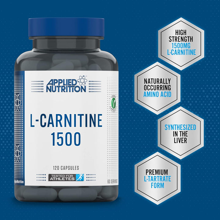 Applied Nutrition L-Carnitine 1500 120 Veggie Capsules