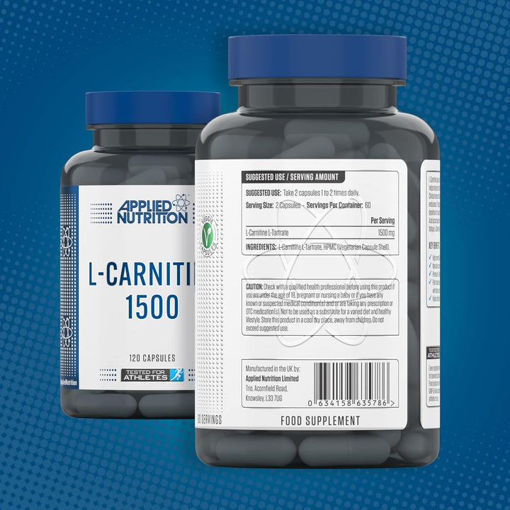 Applied Nutrition L-Carnitine 1500 120 Veggie Capsules