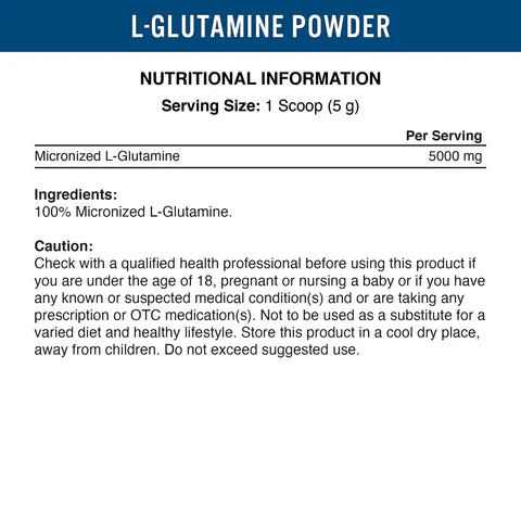 Applied Nutrition L-Glutamine Powder Micronized 500g