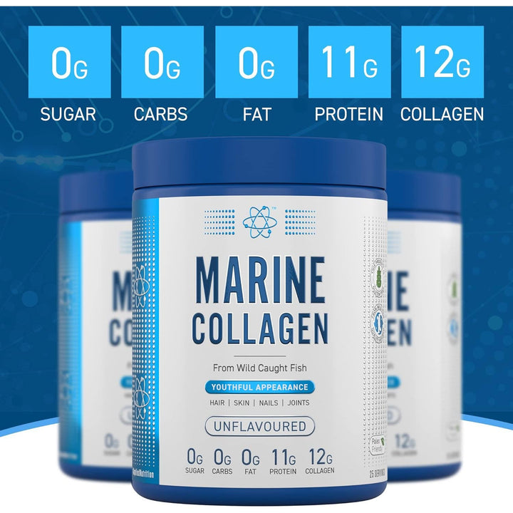 Applied Nutrition Marine Collagen From Wild Caught Fish Apple & Cherry Flavoured 3oog