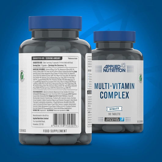 Applied Nutrition Multi-Vitamin Complex - Multivitamins, Minerals, Probiotics & Antioxidants, 90 Vegetable Capsules