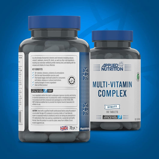 Applied Nutrition Multi-Vitamin Complex - Multivitamins, Minerals, Probiotics & Antioxidants, 90 Vegetable Capsules