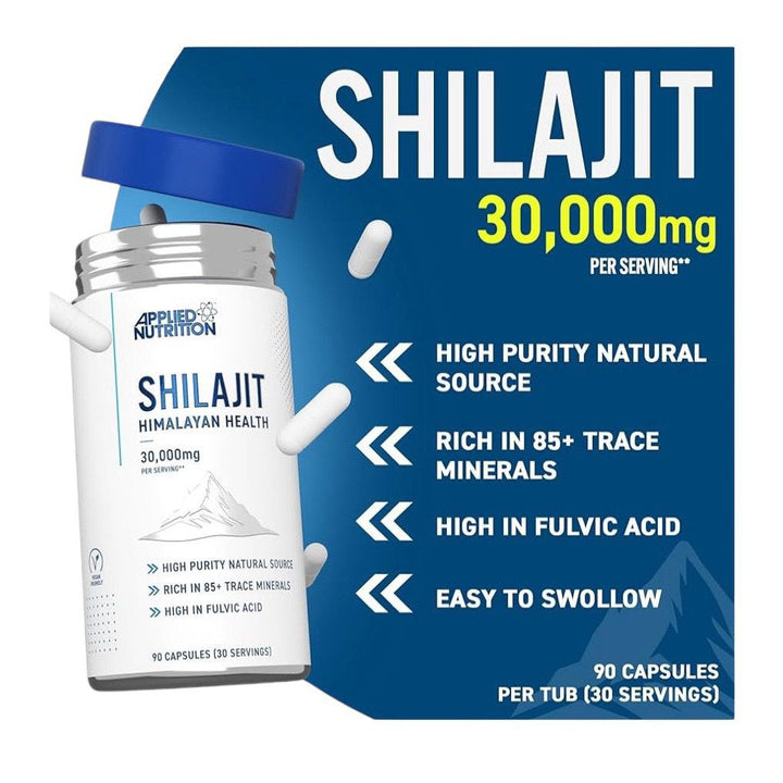 Applied Nutrition Shilajit Himalayan Health 90 Caps Vegan