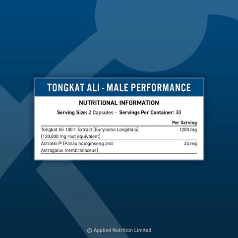 Applied Nutrition Tongkat Ali, Male Performance - 60 Capsules