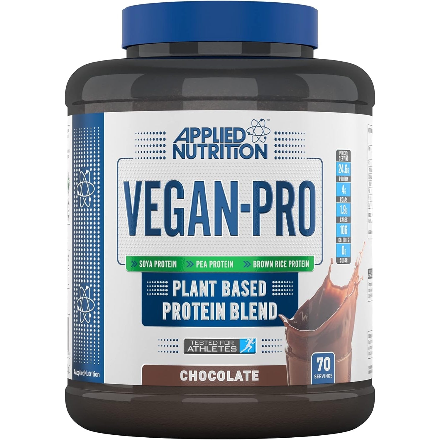Applied Nutrition Vegan Pro Plant Based Protein Blend Vegan Chocolate 2.1kg - 70 Servings