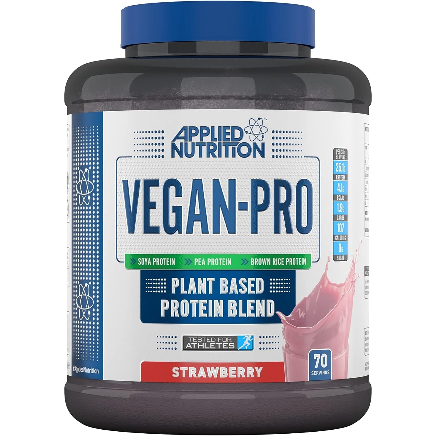 Applied Nutrition Vegan Pro Plant Based Protein Blend Vegan Strawberry 2.1kg - 70 Servings