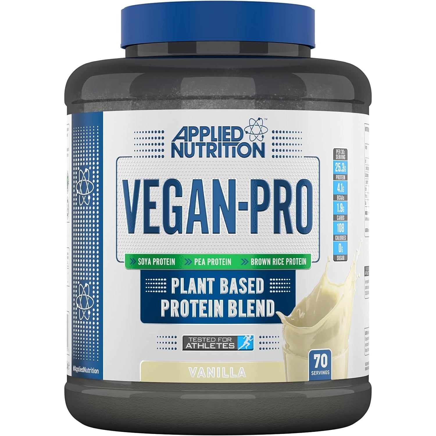 Applied Nutrition Vegan Pro Plant Based Protein Blend Vegan Vanilla 2.1kg - 70 Servings