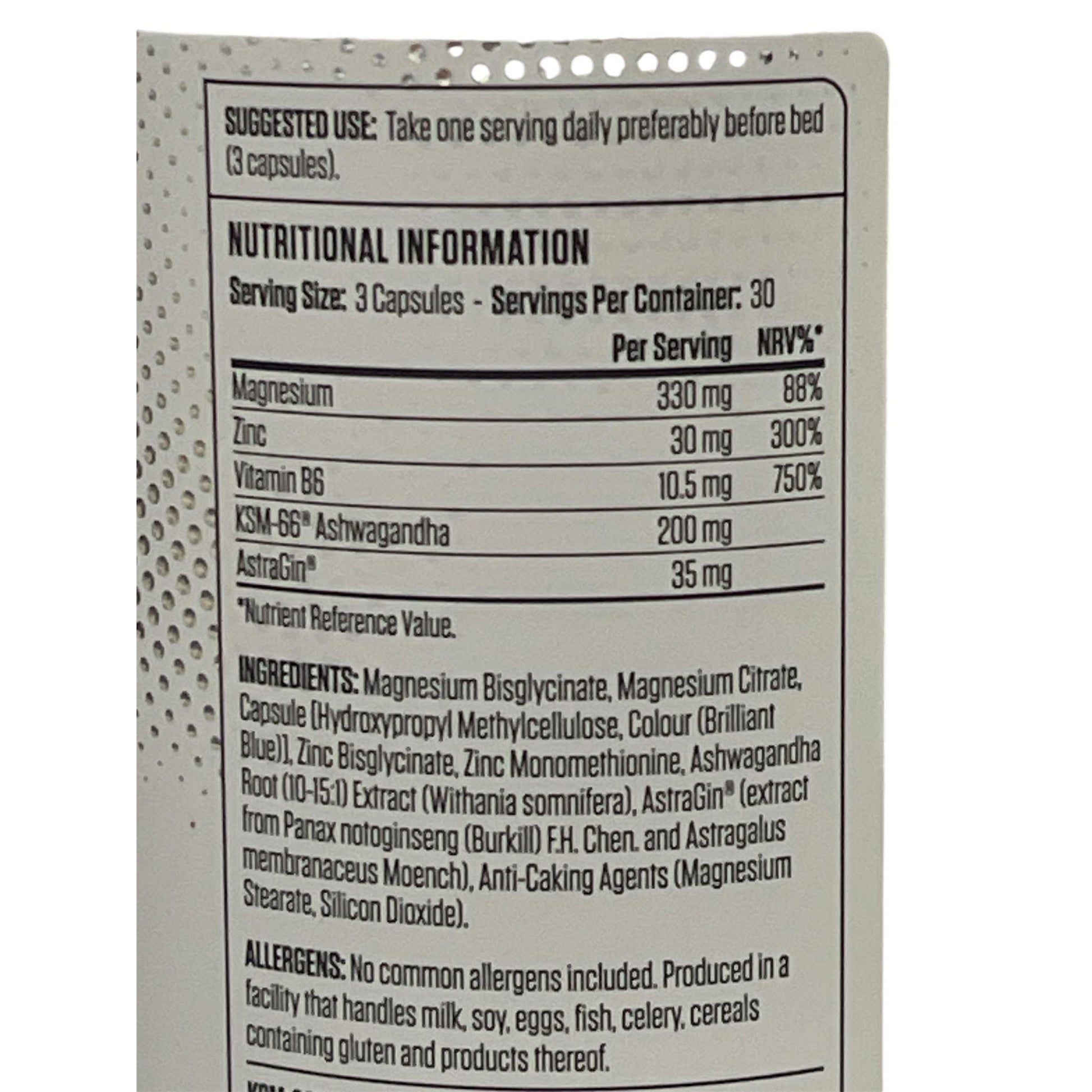 Applied Nutrition ZMA Zinc and Magnesium plus Vitamin B6 90 Veggie Capsules