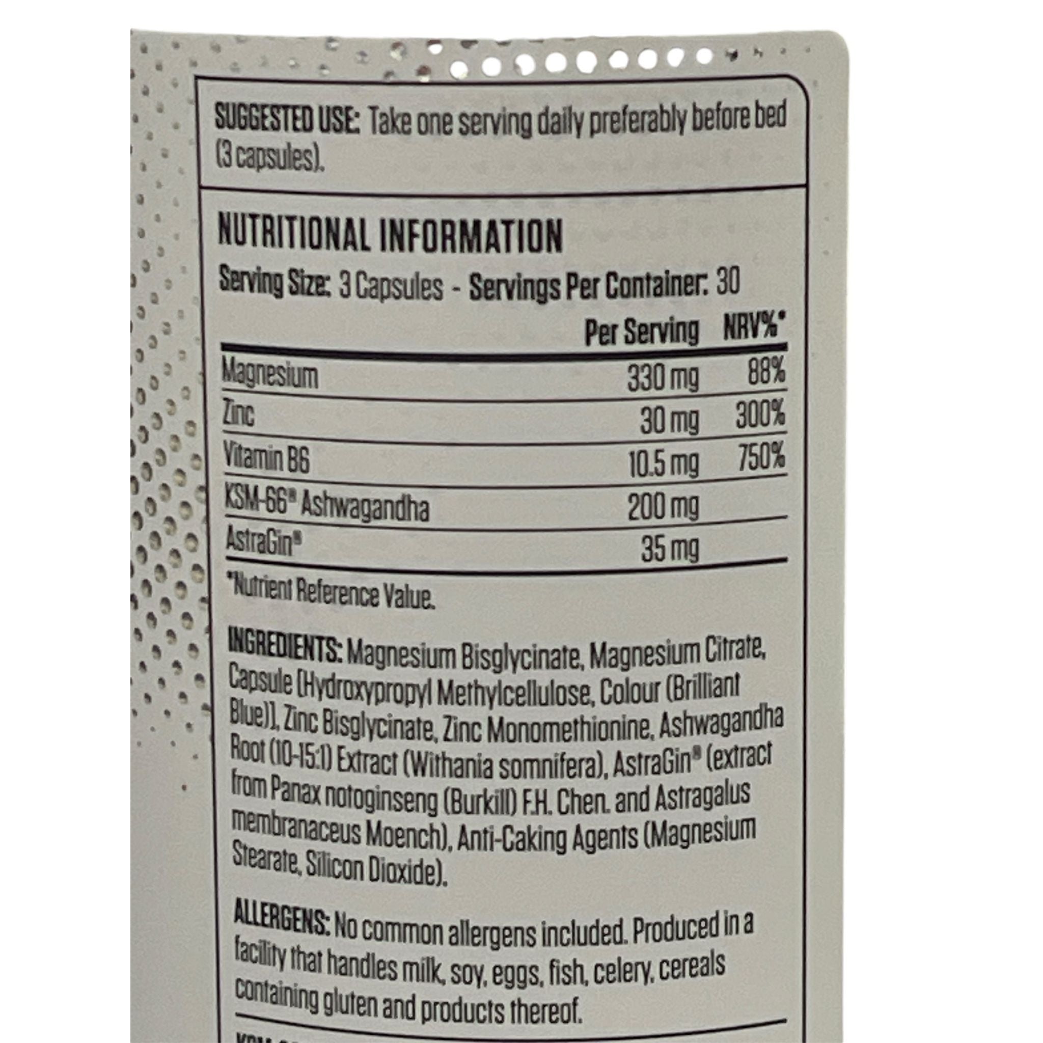 Applied Nutrition ZMA Zinc and Magnesium plus Vitamin B6 90 Veggie Capsules