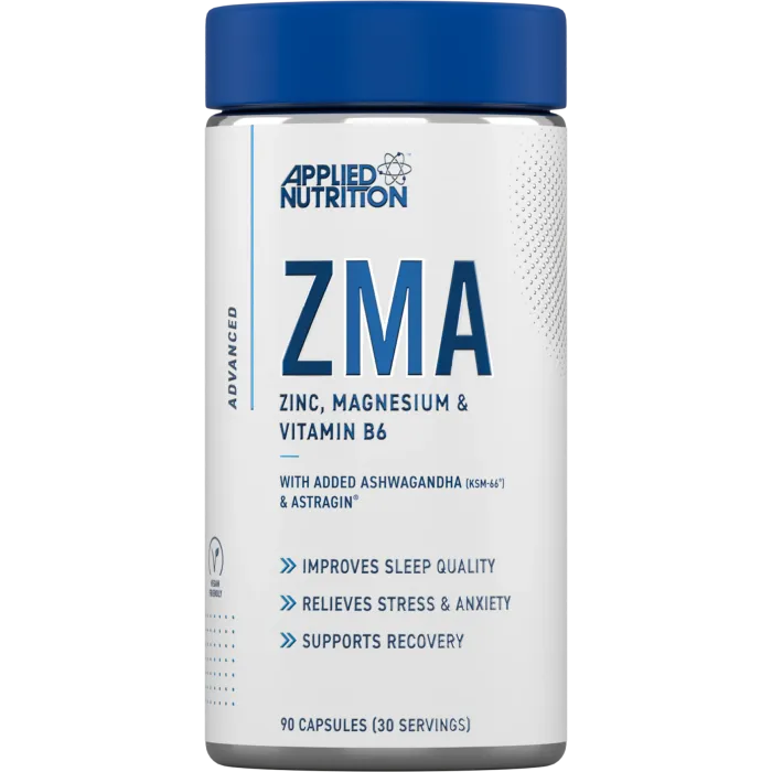 Applied Nutrition ZMA Zinc and Magnesium plus Vitamin B6 90 Veggie Capsules
