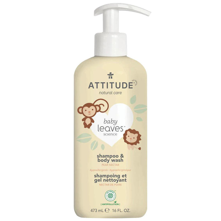 Attitude Baby leaves 2-In-1 Shampoo and Body Wash Pear Nectar 473mL