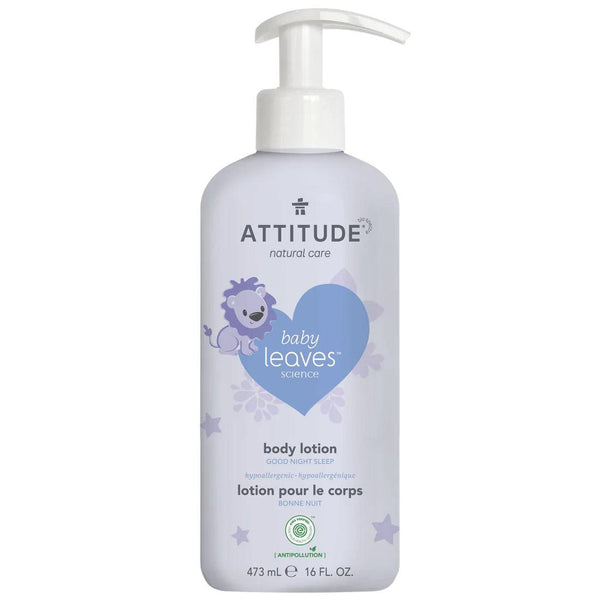 Attitude Baby leaves Natural Body Lotion For Newborn until 2 yrs Almond Milk 473mL