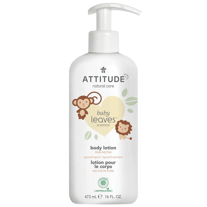 Attitude Baby leaves Natural Body Lotion For Newborn until 2 yrs Pear Nectar 473mL