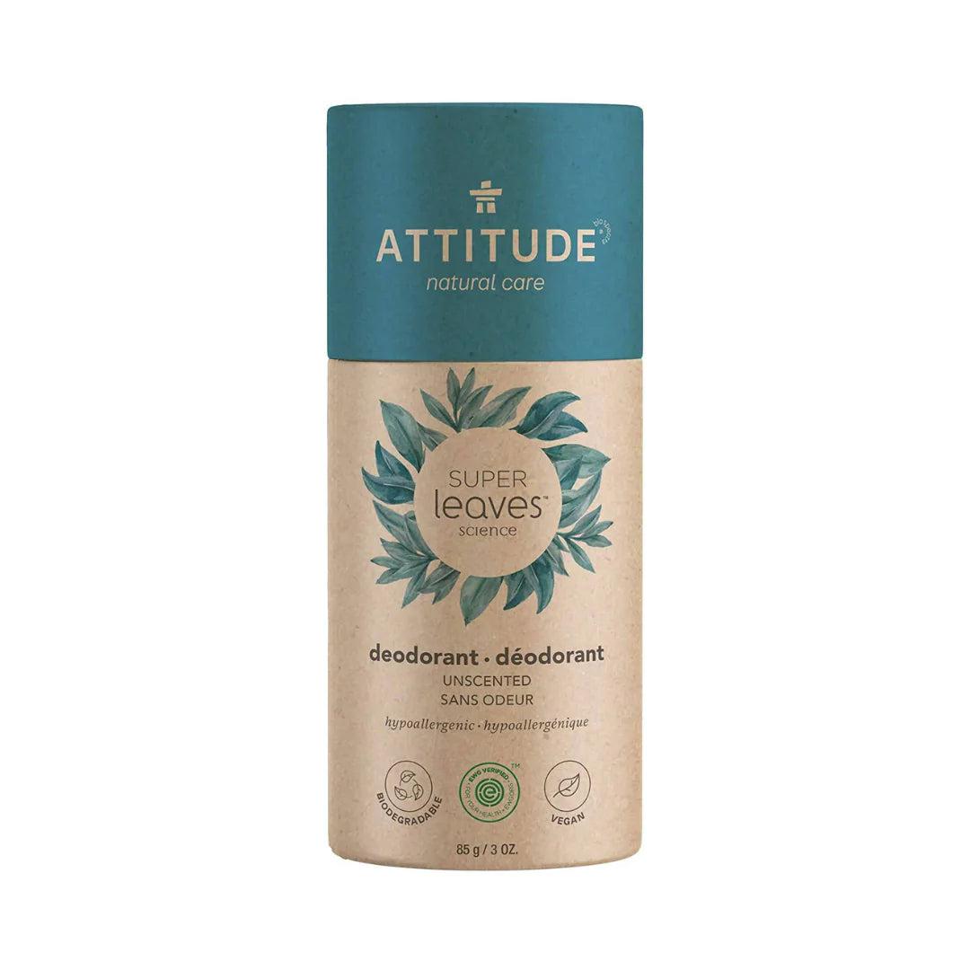 Attitude Super leaves Natural Deodorant Aluminium free - Unscented 85g