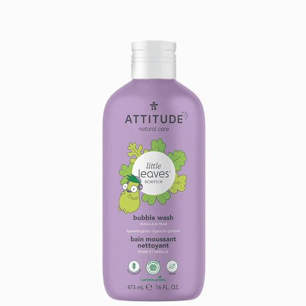 Attitude little leaves Bubble Wash for Kids Sulfate Free Vanilla & Pear 473ml