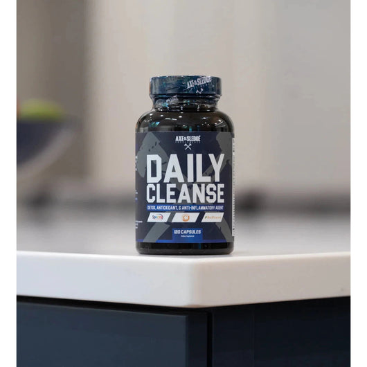 Axe & Sledge Daily Cleanse Ultimate Detoxification Agent with Glutathione, Milk Thistle, and Curcumin C3 120 Capsules