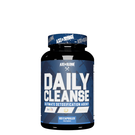 Axe & Sledge Daily Cleanse Ultimate Detoxification Agent with Glutathione, Milk Thistle, and Curcumin C3 120 Capsules