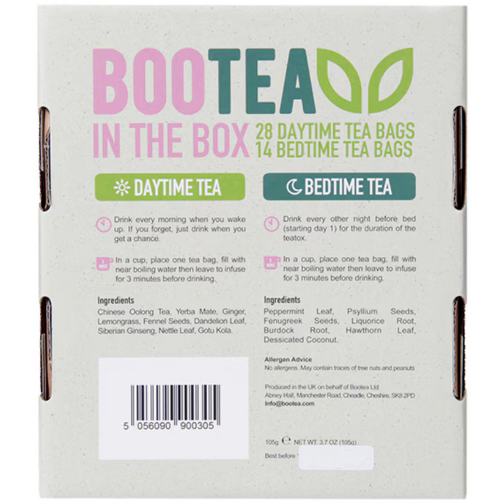 BOOTEA 28 DAY TEATOX Daytime Tea & Bedtime Tea