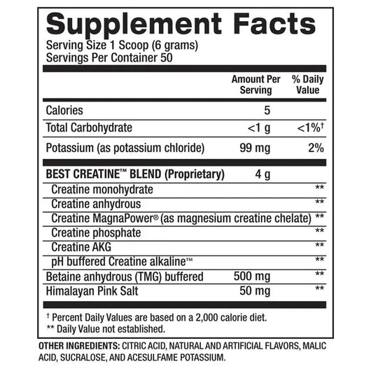 BPI Sports Best Creatine Multi Creatine Blend Fruit Punch 300g