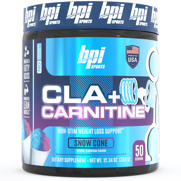 BPI Sports CLA + CARNITINE Non-Stim Weight Loss Support Snow Cone 350g