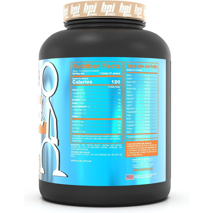 BPI Sports ISO HD Isolate Protein Vanilla Cookie Gluten Free High Protein Low Calorie- 69 Servings, 2.2 Kg