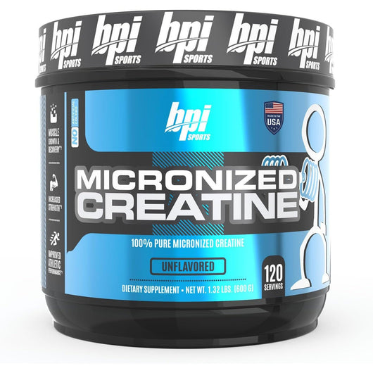 BPI Sports Micronized Creatine 100% Pure Creatine - Better Absorption - Unflavored 600g