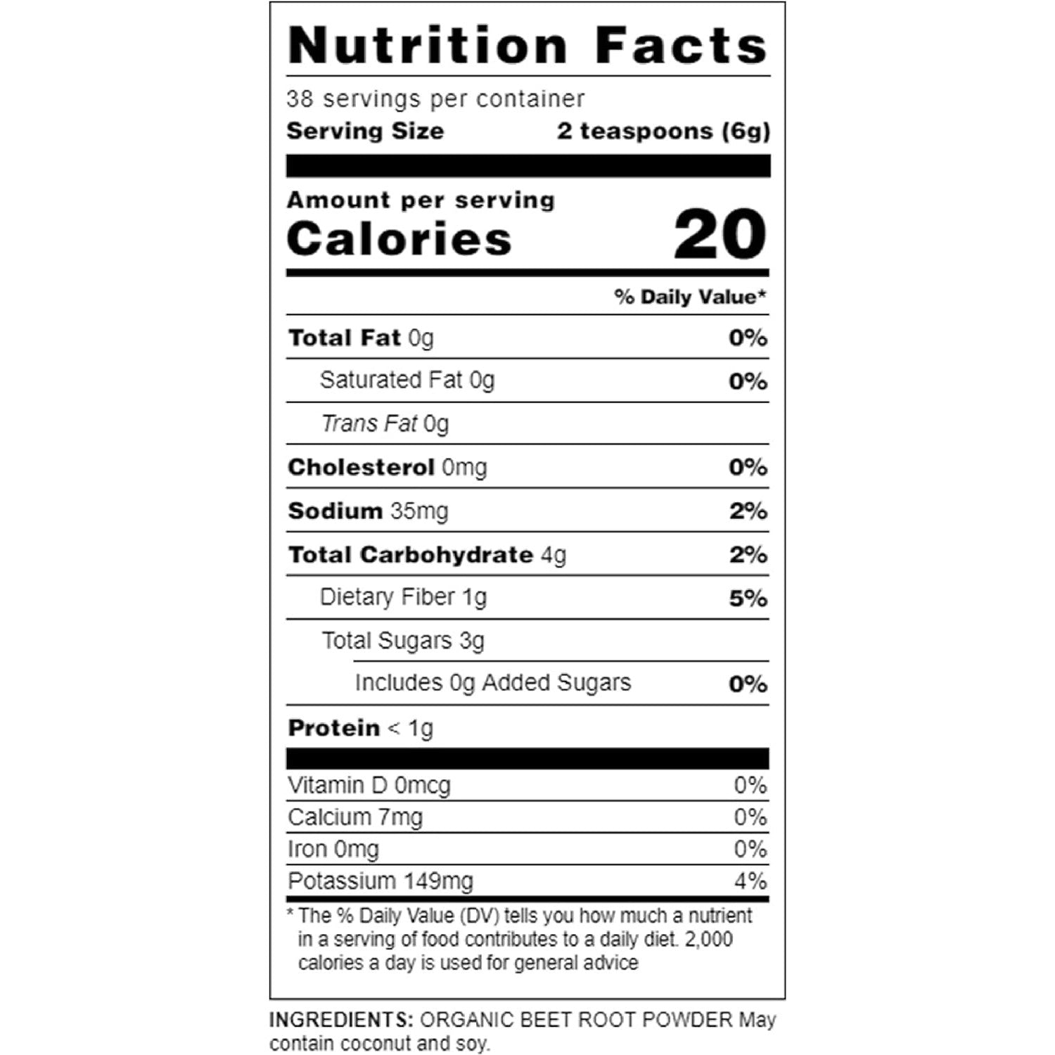 BareOrganics Organic Beet Root Powder 226g