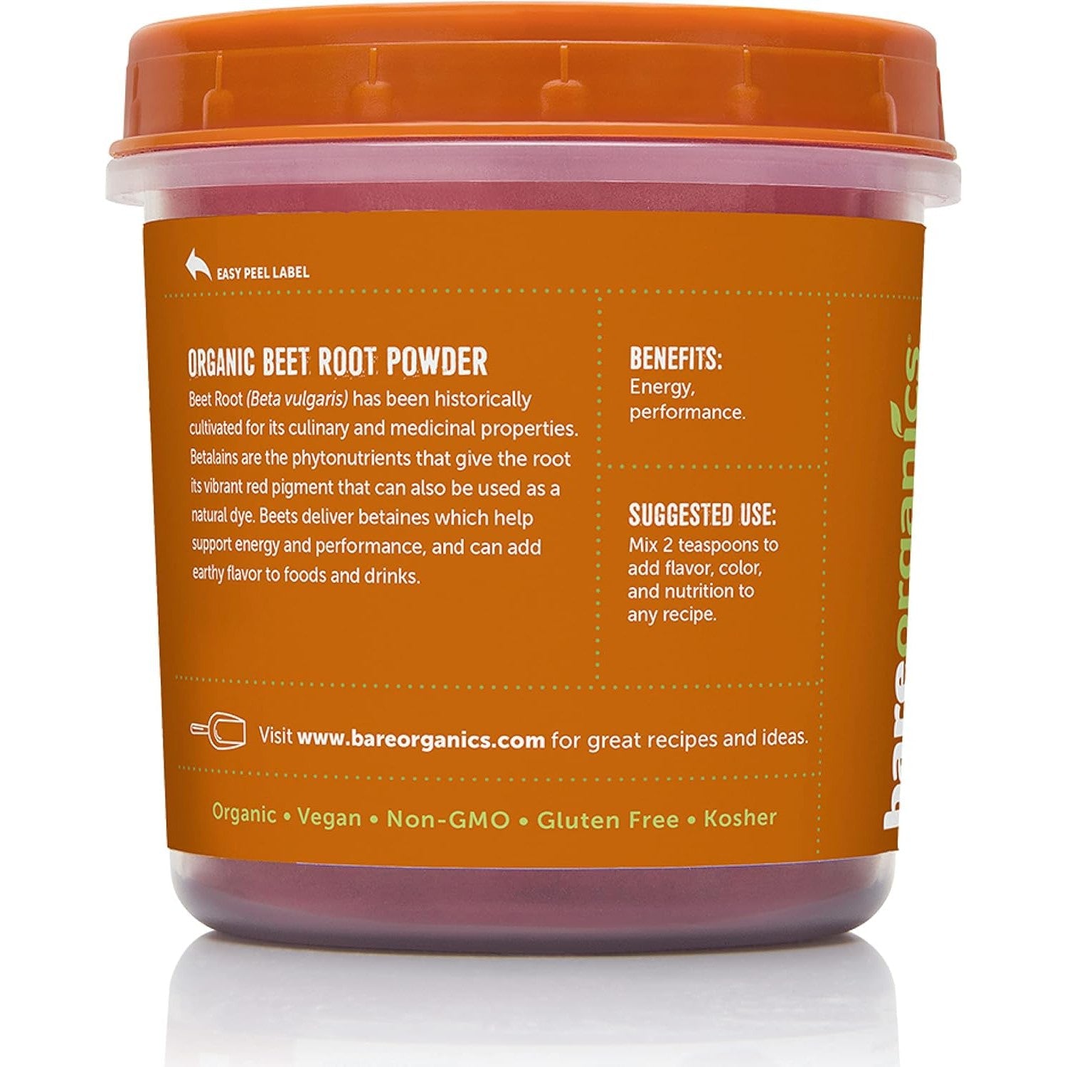 BareOrganics Organic Beet Root Powder 226g
