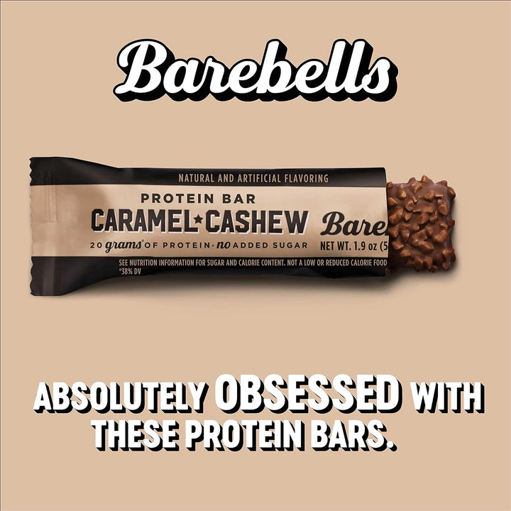 Barebells Protein Bar Caramel Cashew 20g Protein No Added Sugar 55g