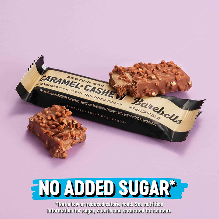 Barebells Protein Bar Caramel Cashew 20g Protein No Added Sugar 55g