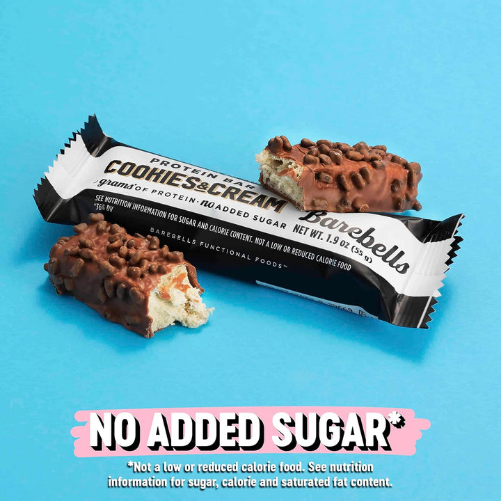 Barebells Protein Bar Cookies & Cream 20g Protein No Added Sugar 55g