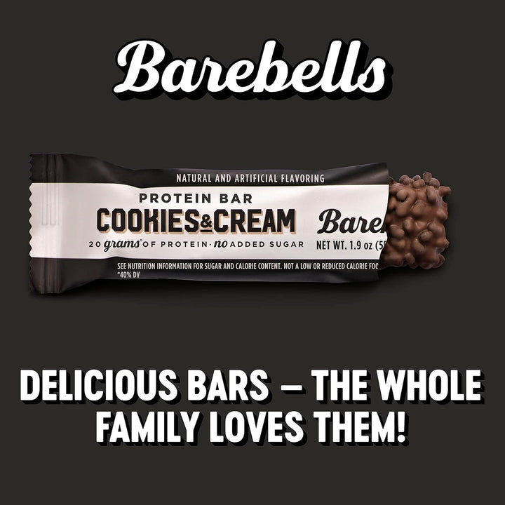 Barebells Protein Bar Cookies & Cream 20g Protein No Added Sugar 55g