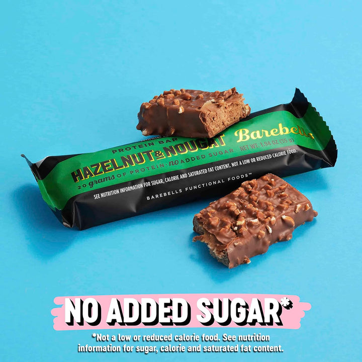 Barebells Protein Bar Hazelnut Nougat 20g Protein No Added Sugar 55g