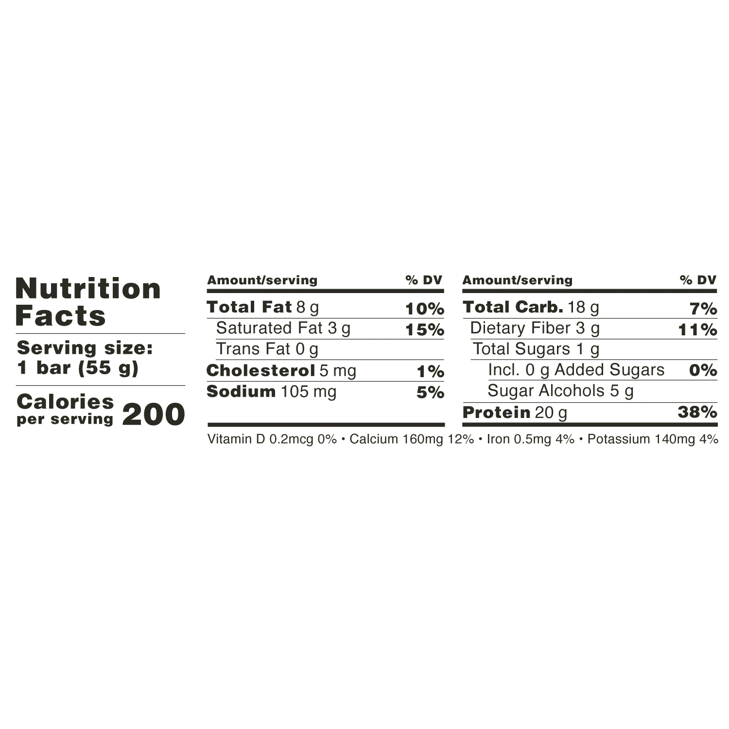 Barebells Protein Bar Salty Peanut 20g Protein No Added Sugar 55g