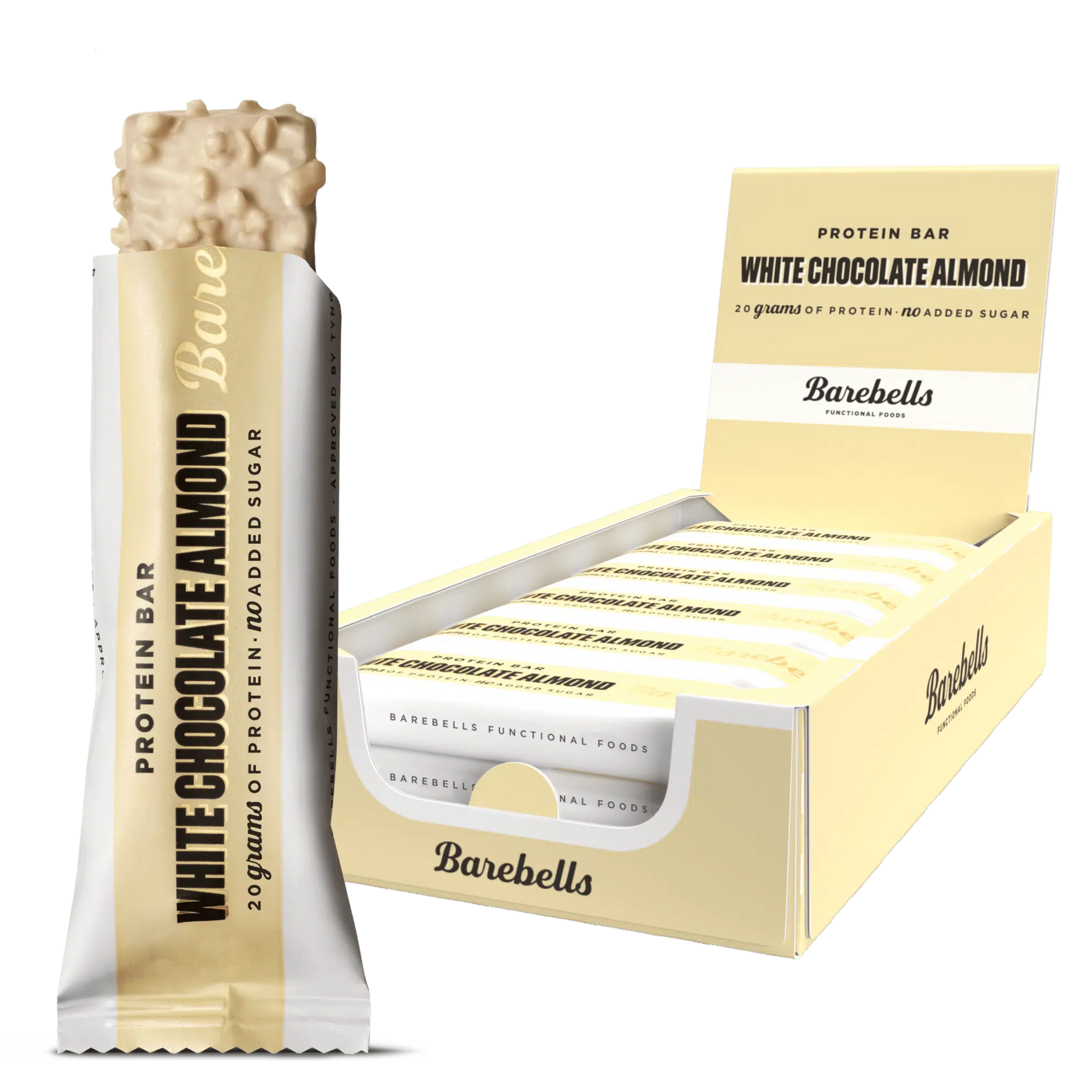 Barebells Protein Bar White chocolate Almond 20g Protein No Added Sugar 55g
