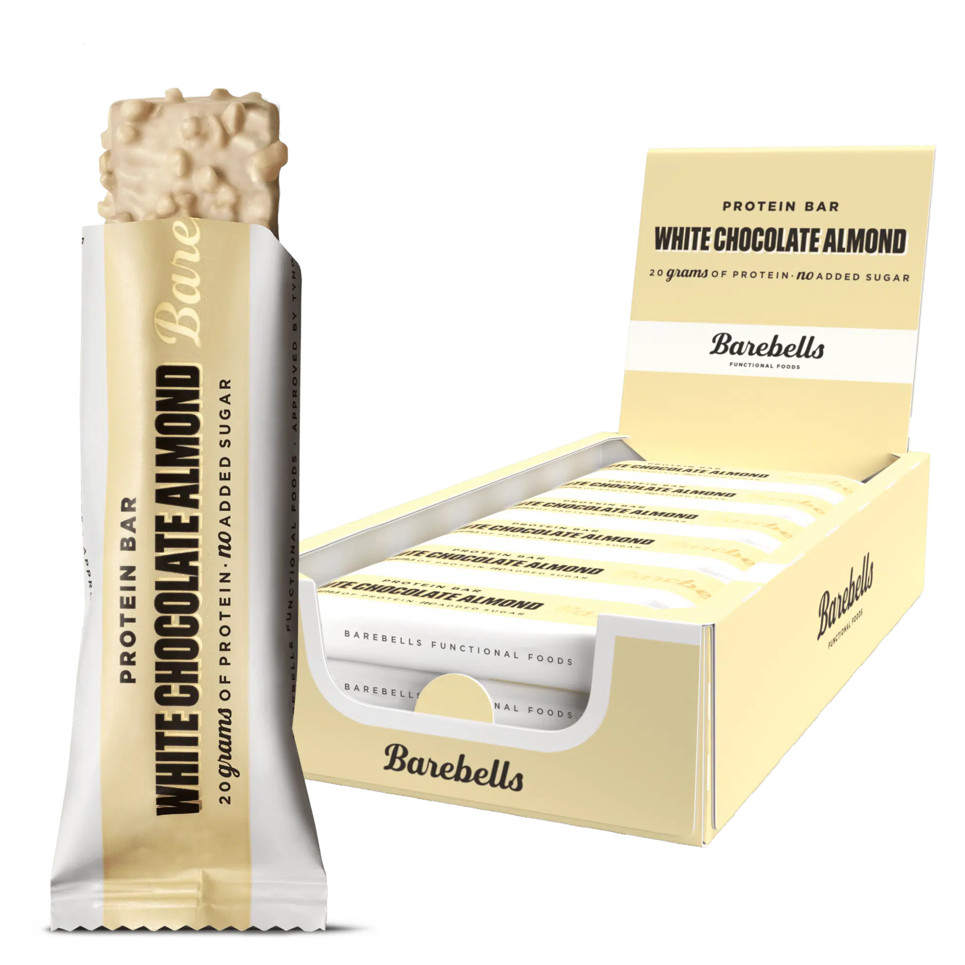 Barebells Protein Bar White chocolate Almond 20g Protein No Added Sugar 55g