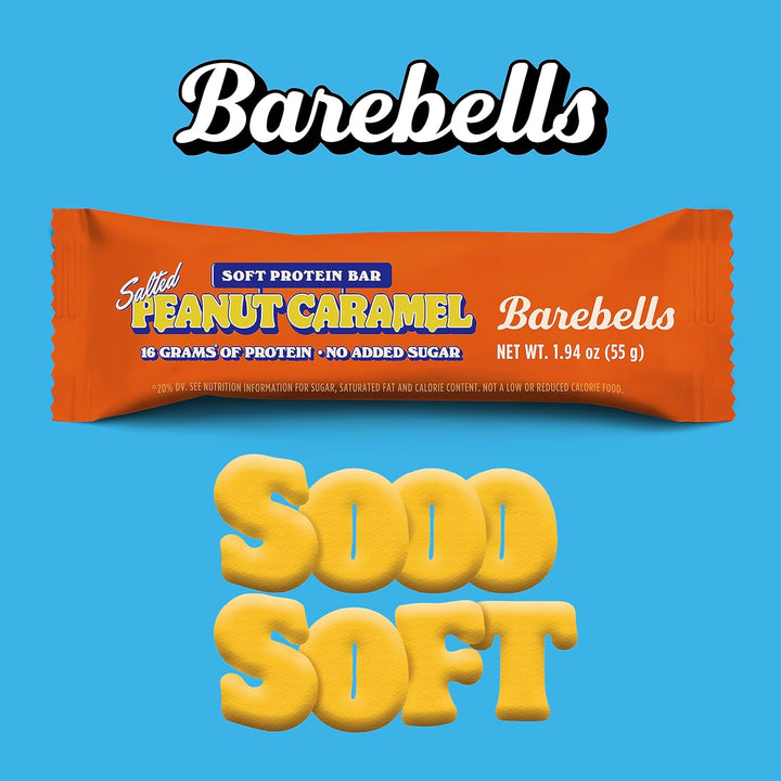 Barebells Soft Protein Bar Peanut Caramel 16g Protein No Added Sugar 55g