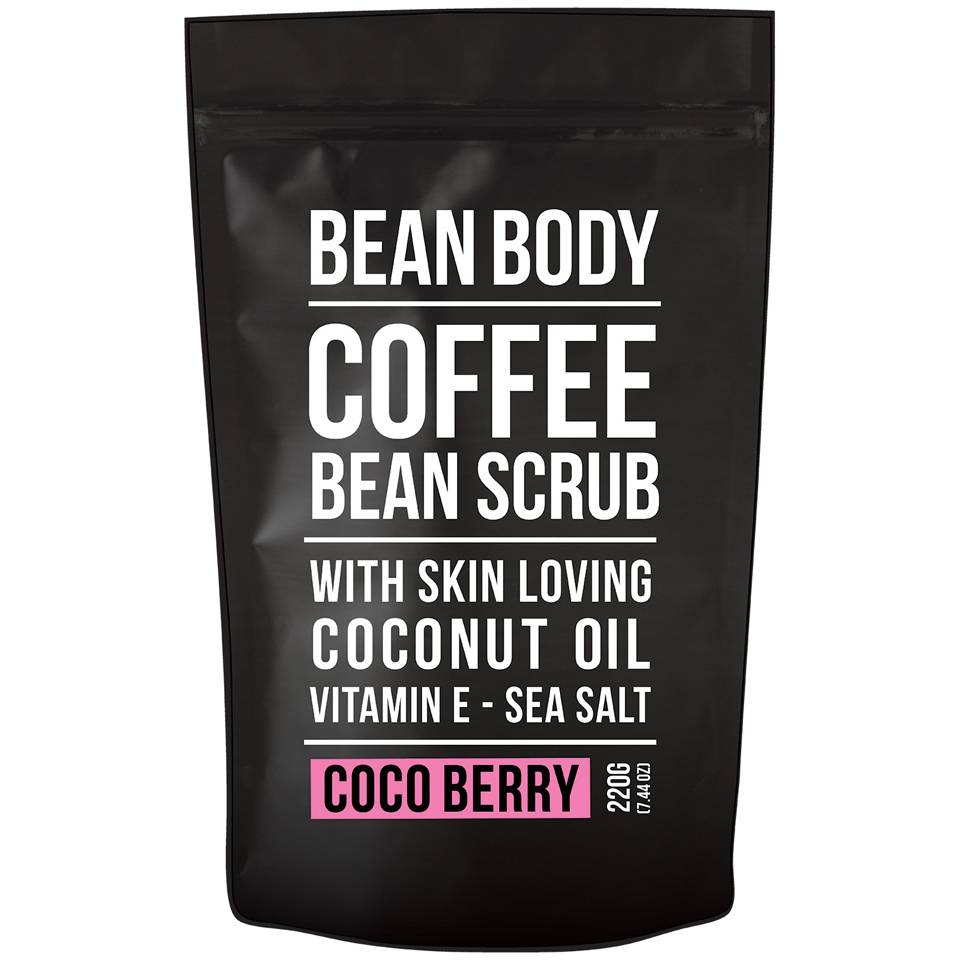 Bean Body Coffee Bean Scrub with Coconut Oil Vitamin E and Coco Berry 220g