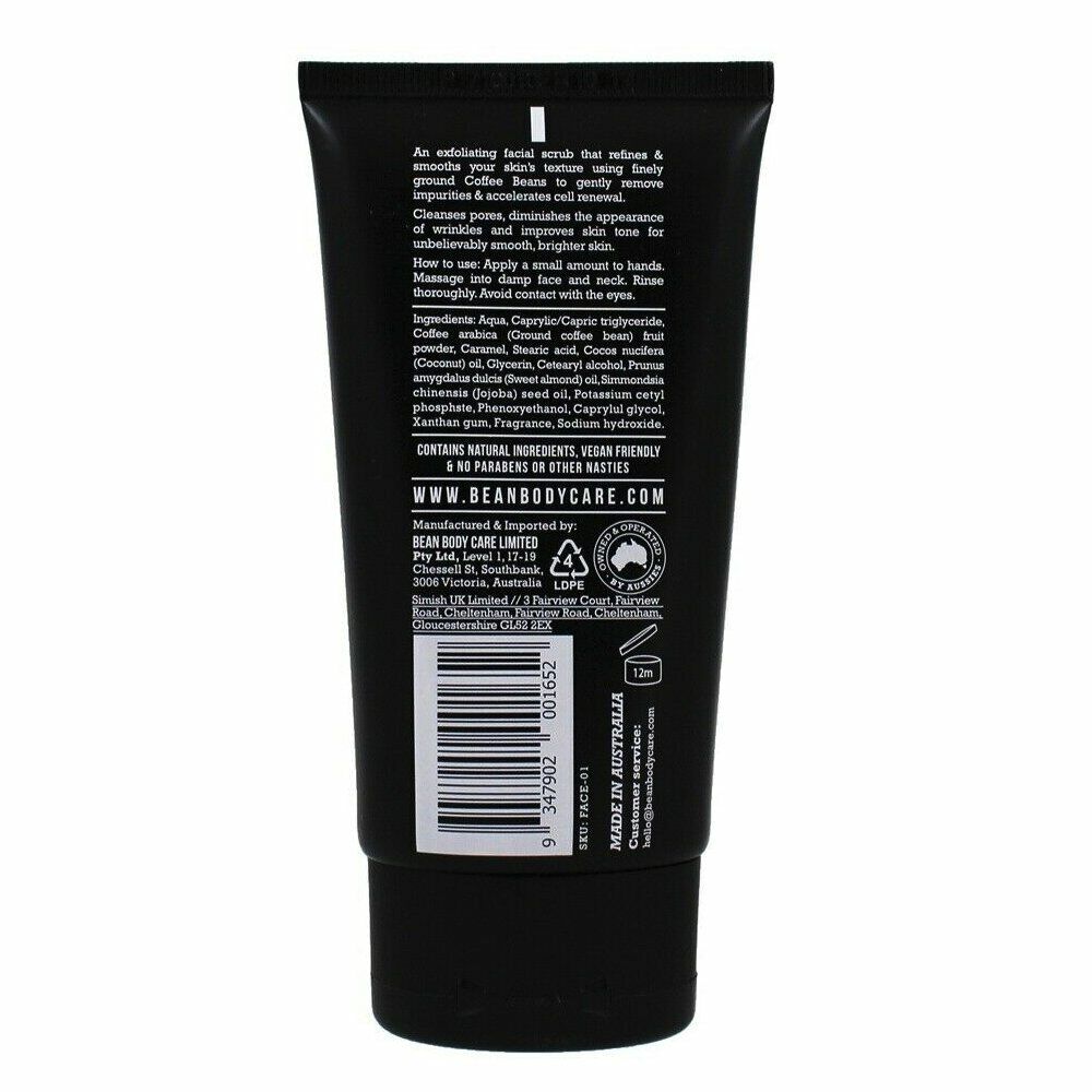Bean Body Facial Exfoliant with Coffee Beans and Coconut Oil 100ml