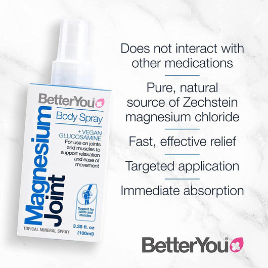 Better You Magnesium Joint Spray with Glucosamine for Joints 100ml